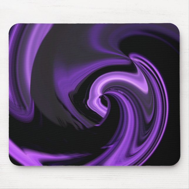 Amethyst Lila Abstrakt Heart Mousepad (Vorne)