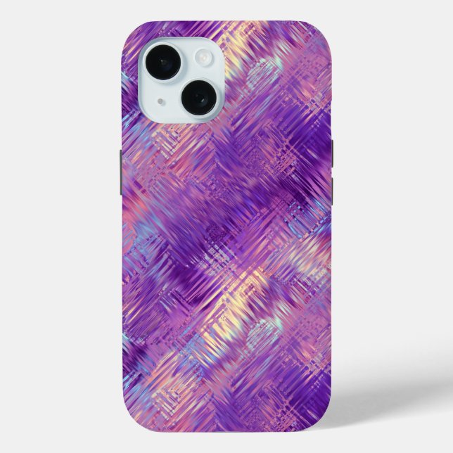 Amethyst Lila Crystal Gel Textur Case-Mate iPhone Hülle (Rückseite)