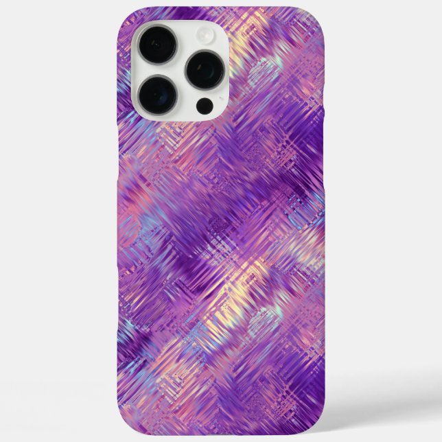 Amethyst Lila Crystal Gel Textur Case-Mate iPhone Hülle (Rückseite)