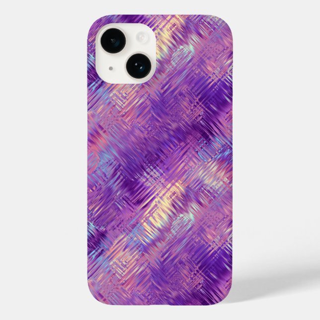 Amethyst Lila Crystal Gel Textur Case-Mate iPhone Hülle (Rückseite)