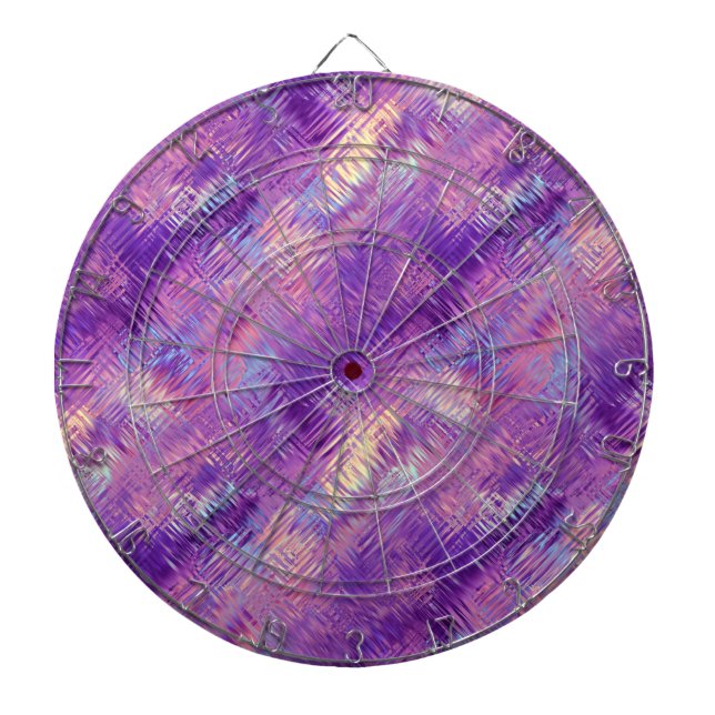 Amethyst Lila Crystal Gel Textur Dartscheibe (vorne)