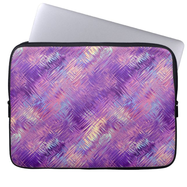 Amethyst Lila Crystal Gel Textur Laptopschutzhülle (Vorderseite)