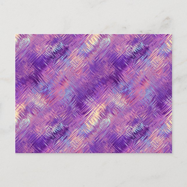 Amethyst Lila Crystal Gel Textur Postkarte (Vorderseite)