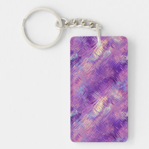 Amethyst Lila Crystal Gel Textur Schlüsselanhänger
