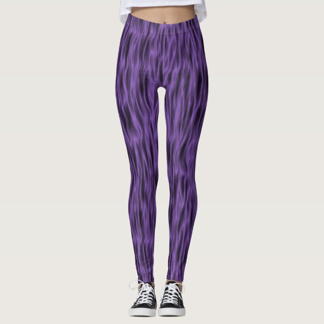Amethyst Lila Fur Leggings (Vorderseite)