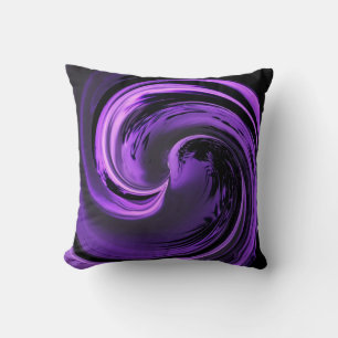 Amethyst Lila Island Wave Throw Kissen