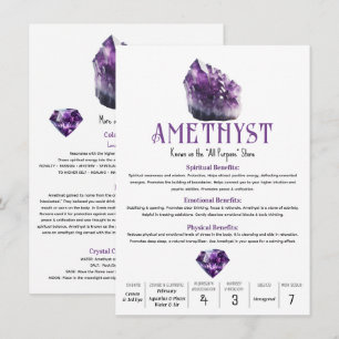 Amethyst Lila kristallische metaphysische Eigensch Einladung