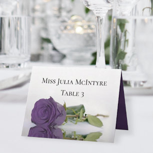 Amethyst Lila Rose Wedding DIY Fold Platzkarte Tischnummer