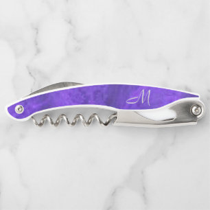 Amethyst Lila Velvet Dream *Monogramm* Kellnermesser