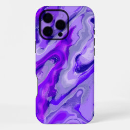 Amethyst Lila Violet Farbiger Abstrakter Marmor iPhone 16 Pro Max Hülle