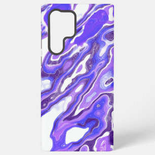 Amethyst Lila Violett Farbige Abstrakte Marmor Te Samsung Galaxy Hülle