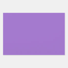 Amethyst Lilac Lavender Lila Schatten 3 Tones Geschenkpapier Set