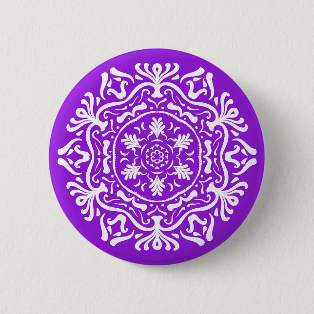 Amethyst Mandala Button (Vorderseite)