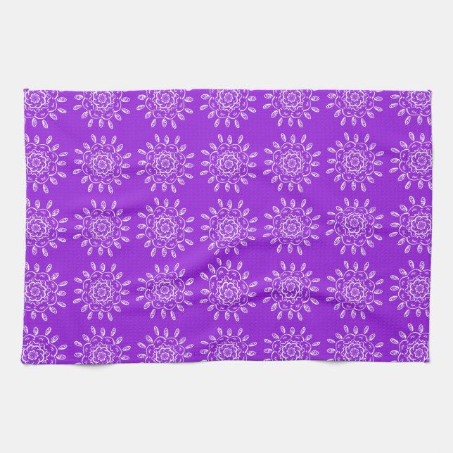 Amethyst Mandala Handtuch (Horizontal)