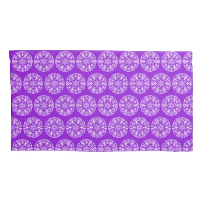 Amethyst Mandala Kissenbezug (Rückseite-Rechts)