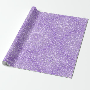 Amethyst-Mandala-Musterdesign Geschenkpapier