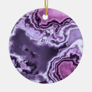 Amethyst Marmor 2 Keramikornament