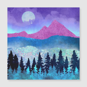 Amethyst Mist Mountains Magnetkarte
