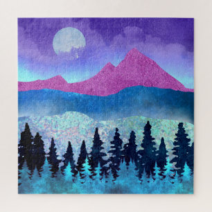 Amethyst Mist Mountains Puzzle