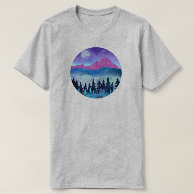 Amethyst Mist Mountains T-Shirt (Design vorne)
