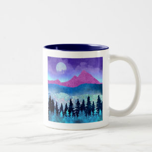 Amethyst Mist Mountains Zweifarbige Tasse