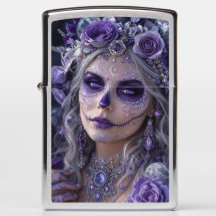 Amethyst-Mond-Calavera – Lila Tag der Toten