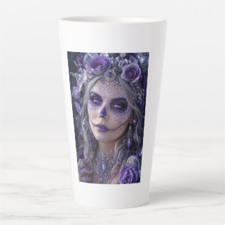 Amethyst-Mond-Calavera – Lila Tag der Toten Milchtasse