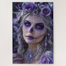 Amethyst-Mond-Calavera – Lila Tag der Toten