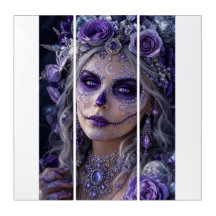Amethyst-Mond-Calavera – Lila Tag der Toten