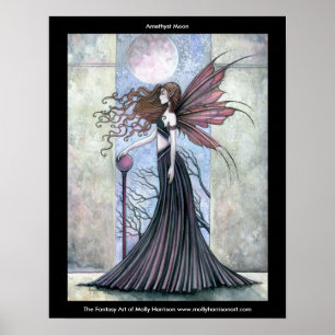 Amethyst Mond Fee Poster von Molly Harrison