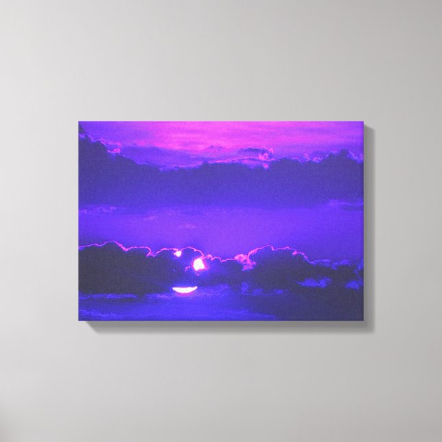 Amethyst Moonlight gepackte Canvas Prints Leinwanddruck (Vorderseite)