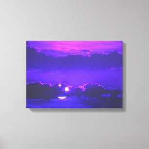 Amethyst Moonlight gepackte Canvas Prints Leinwanddruck