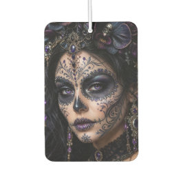 Amethyst Orchid Calavera – Gothic Sugar Skull Autolufterfrischer