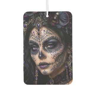 Amethyst-Orchidee Calavera – Gothic Zucker-Schädel Autolufterfrischer