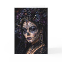Amethyst-Orchidee Calavera – Gotischer Zuckerschäd
