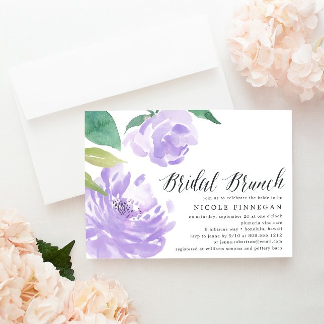 Amethyst Peony | Einladung von Bridal Brunch (Von Creator hochgeladen)