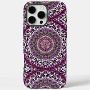 Amethyst Pink Kaleidoscope Mandala Pattern iPhone 16 Pro Max Hülle