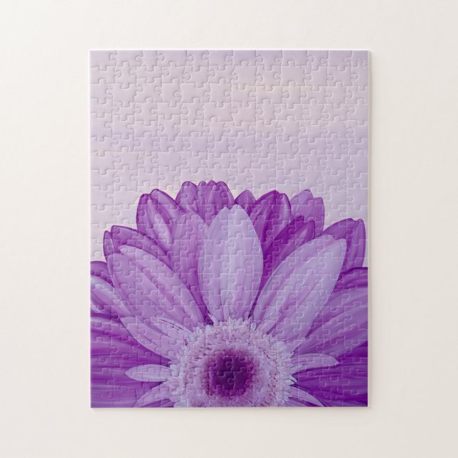 Amethyst Purple Gerbera Daisy Flower Puzzle (Vertikal)