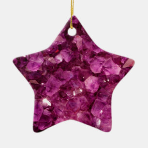 Amethyst Quarz-Kristall-lila wertvolle Steine Keramikornament