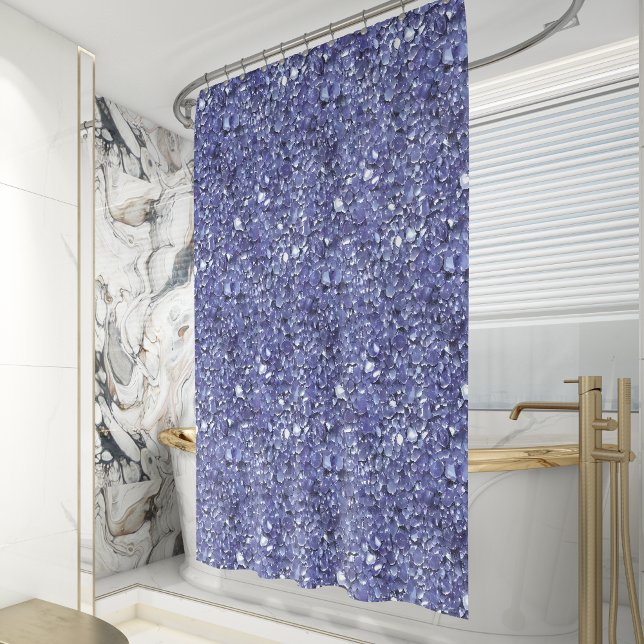 Amethyst-Quarz-Kristallmuster Duschvorhang (Von Creator hochgeladen)