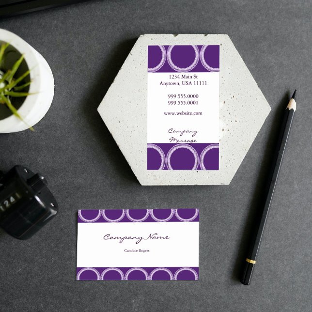 Amethyst Rivets Business Card Visitenkarte (Amethyst Rivets Business Card)