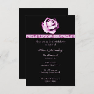 Amethyst Rose Brautparty Invite Einladung