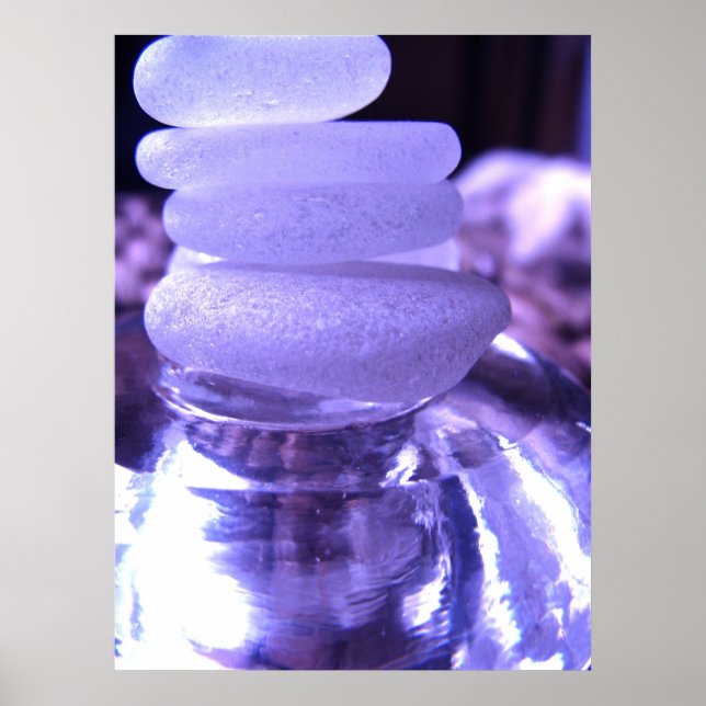 Amethyst Sea Glass Print Poster (Vorne)