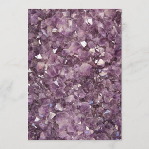 Amethyst Semi Wertvoll Stone Einladung