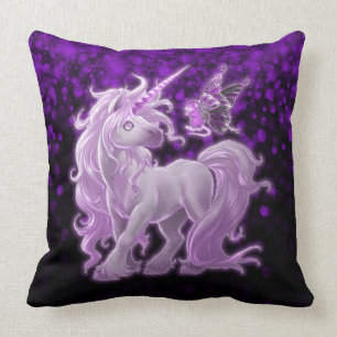 Amethyst Sparkle Pink Unicorn Kissen