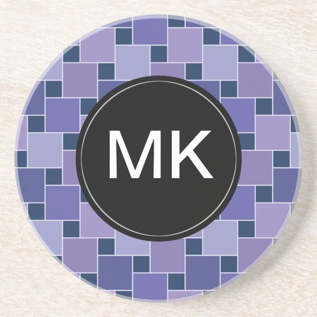 Amethyst Square Sandstein Untersetzer (Vorne)