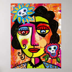 Amethyst Sugar Sull Frida von SilberZweigArts Poster