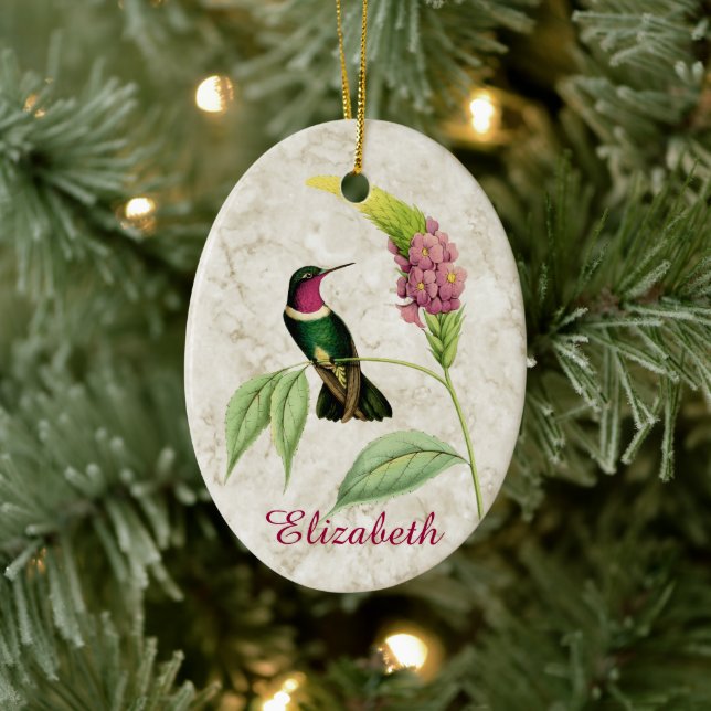 Amethyst Throated Hummingbird Ornament (Baum)