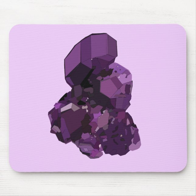 Amethyst-Vektor-Kunst-Mauspad Mousepad (Vorne)