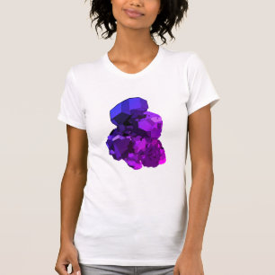 Amethyst Vektorkunst Frauen Angepasster T - Shirt